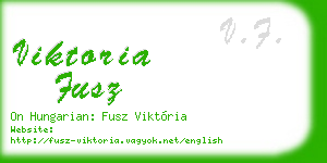 viktoria fusz business card